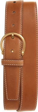 Thom Browne Round Buckle Leather Belt