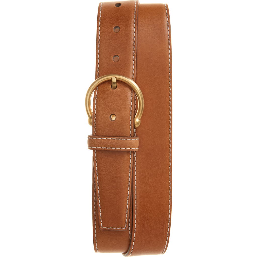 Thom Browne Round Buckle Leather Belt