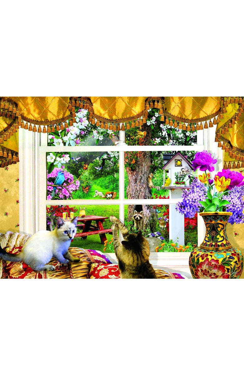 Sunsout Through a Window 1000 piece Jigsaw Puzzle for Adults, Alternate, color, Multicolor