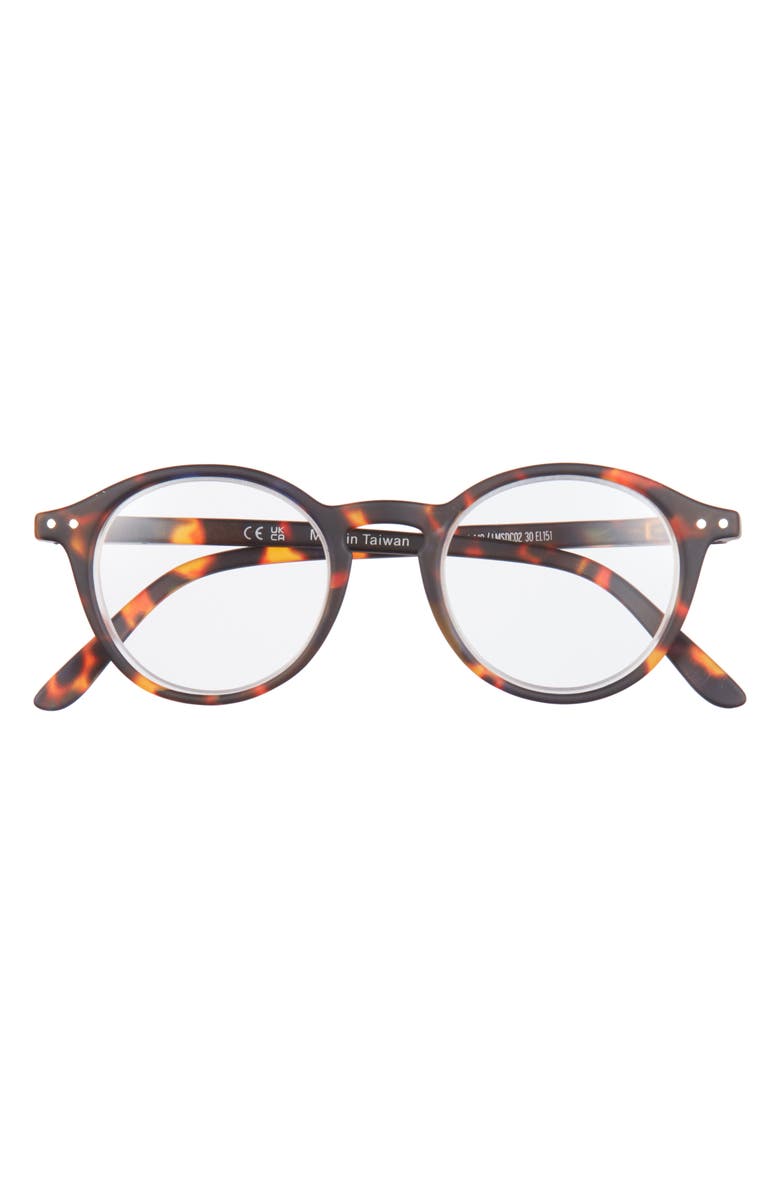 IZIPIZI 47mm Square Reading Glasses, Main, color, Tortoise