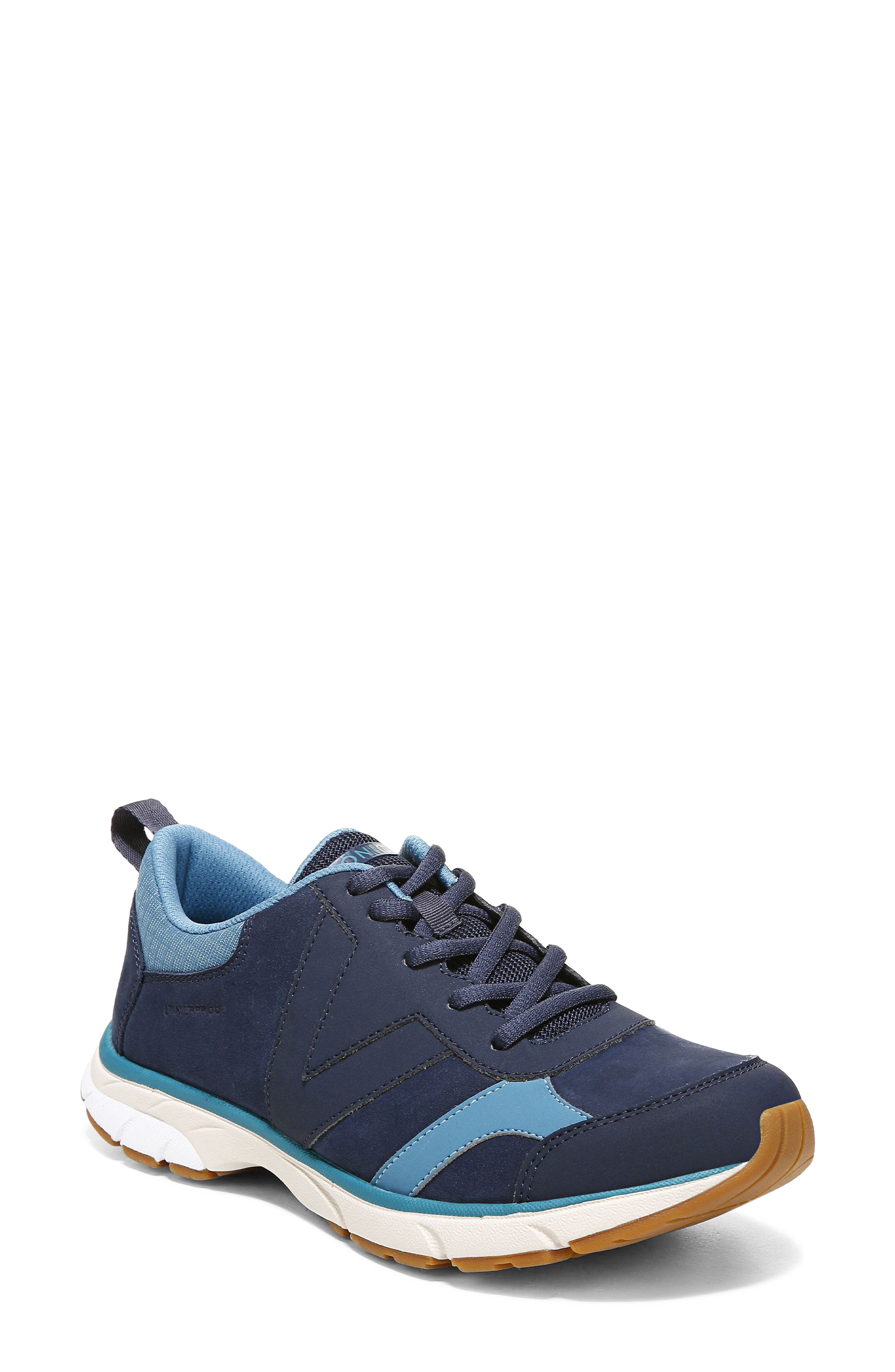 Zanny Waterproof Sneaker, Main, color, NAVY