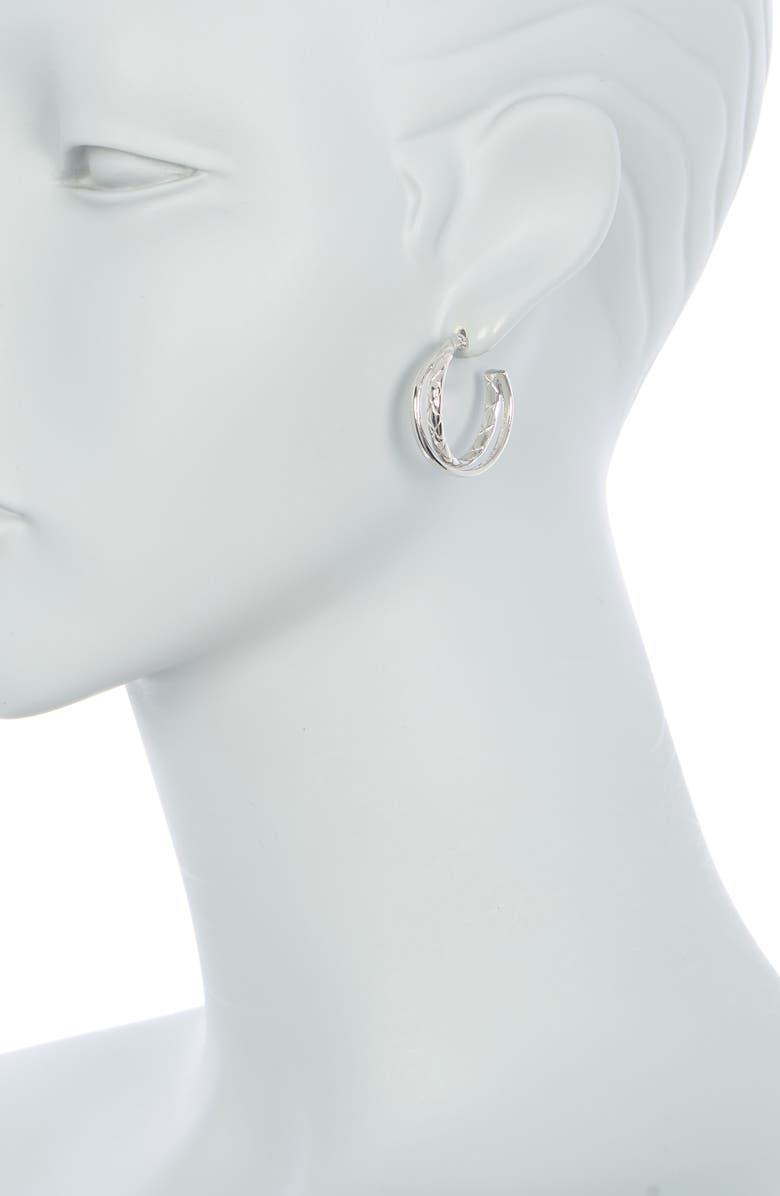 Judith Ripka Braided Hoop Earrings, Alternate, color,