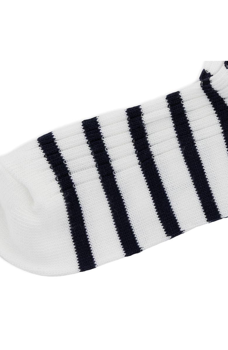 Polo Ralph Lauren Lettuce Edge Cotton Blend Quarter Socks, Alternate, color, White