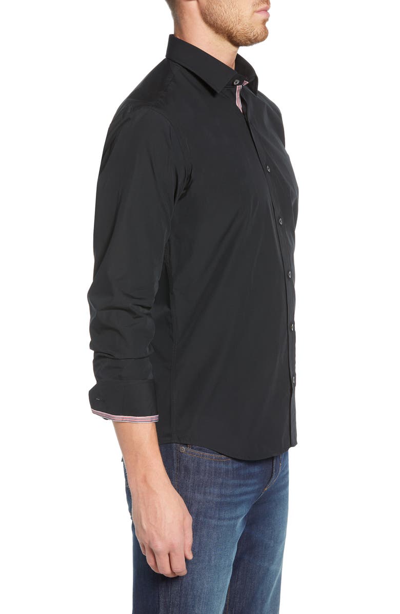 Bugatchi Shaped Fit Shirt, Alternate, color, 
