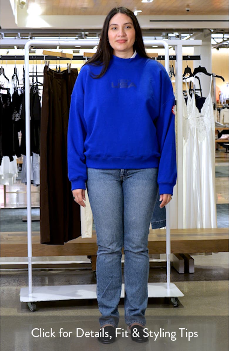 Team USA Fleece Mock Neck Sweatshirt, sales video thumbnail