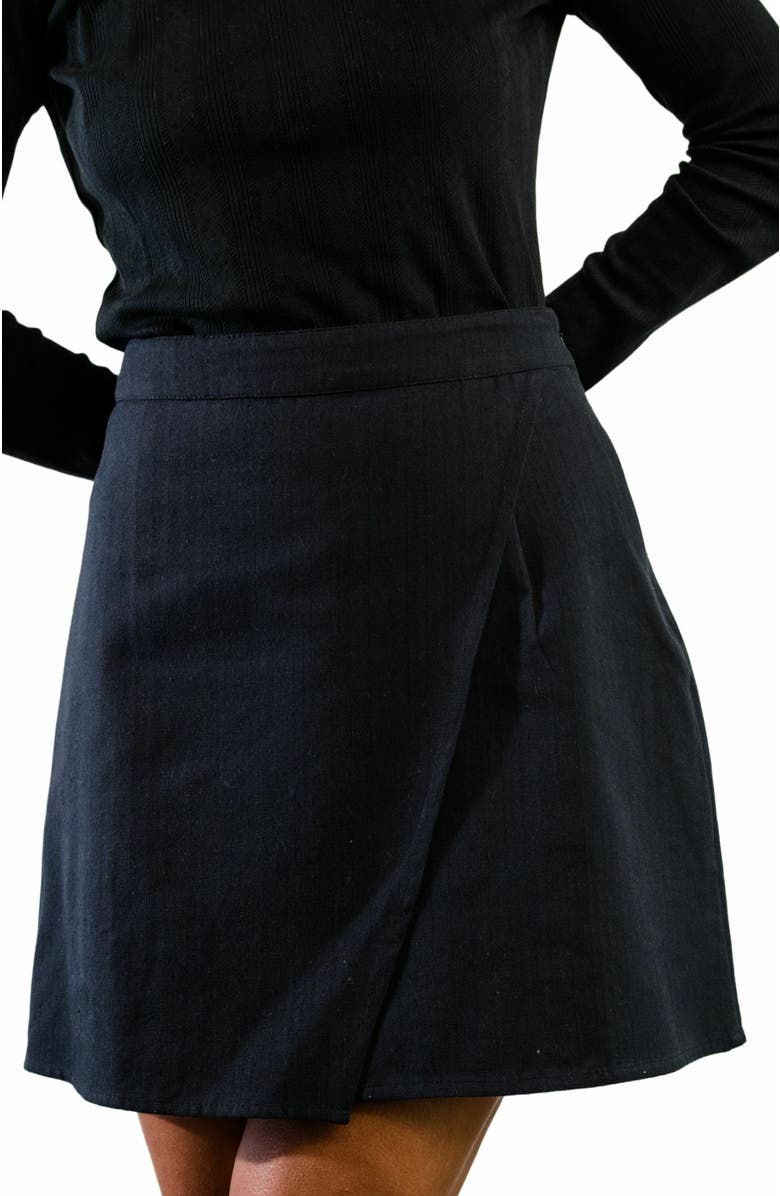 ABLE Micayla Wrap Mini Skirt, Alternate, color,