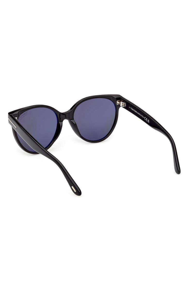 TOM FORD Tallulah 56mm Polarized Round Sunglasses, Alternate, color,