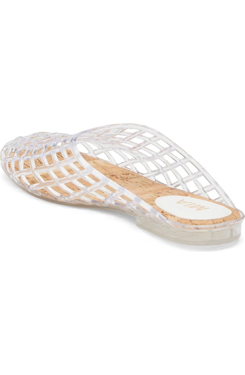 MIA Sophie Clear Woven Mule, Alternate, color, Clear
