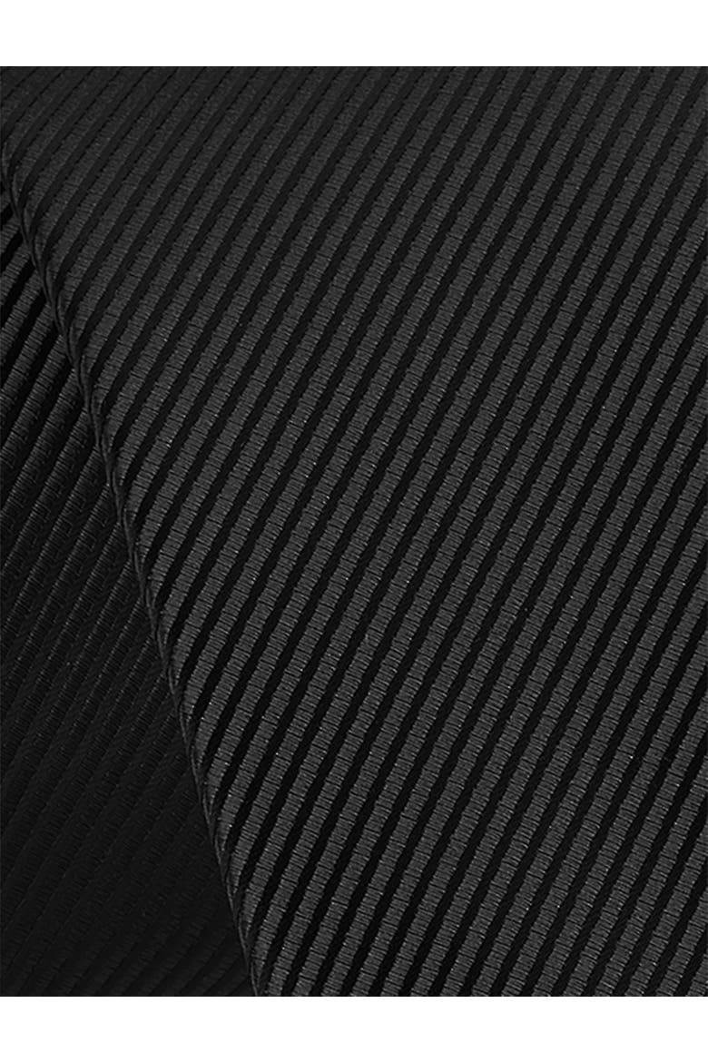Big & Tall Textured Solid Tie, Alternate, color, BLACK