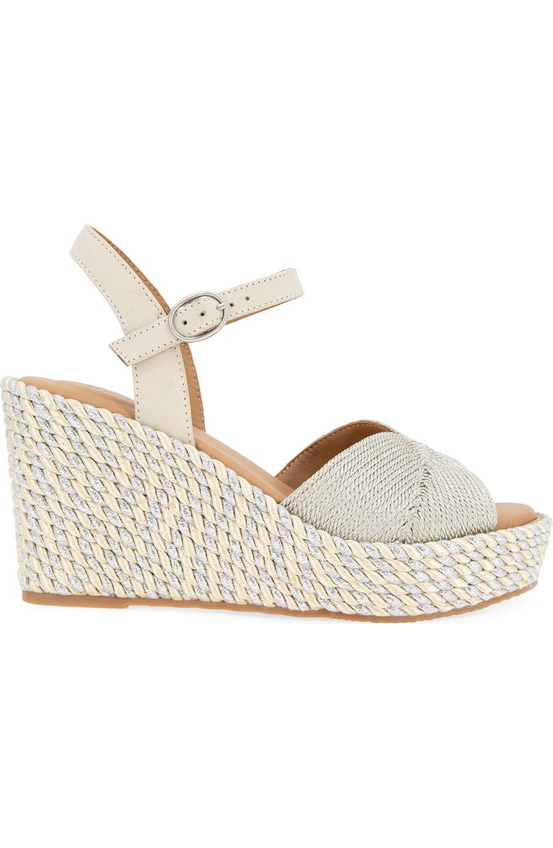 Gentle Souls Nola Espadrille Wedge Sandal, Alternate, color, Stone Fabric