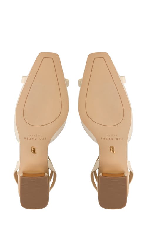 Ted Baker London Mabel Ankle Strap Pump In Ivory