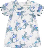 Charlotte & George Floral Print Smocked Dress