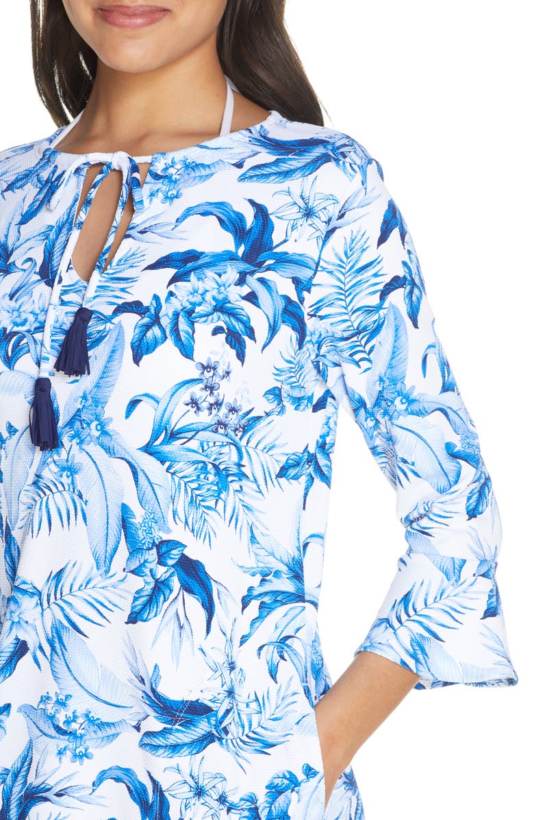 Tommy Bahama Indigo Garden Cover-Up Dress, Alternate, color,