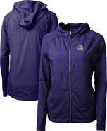 Cutter & Buck Women's Cutter & Buck Purple LSU Tigers Adapt Eco Knit Full-Zip Hoodie