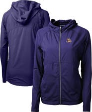 Cutter & Buck Women's Cutter & Buck Purple LSU Tigers Adapt Eco Knit Full-Zip Hoodie