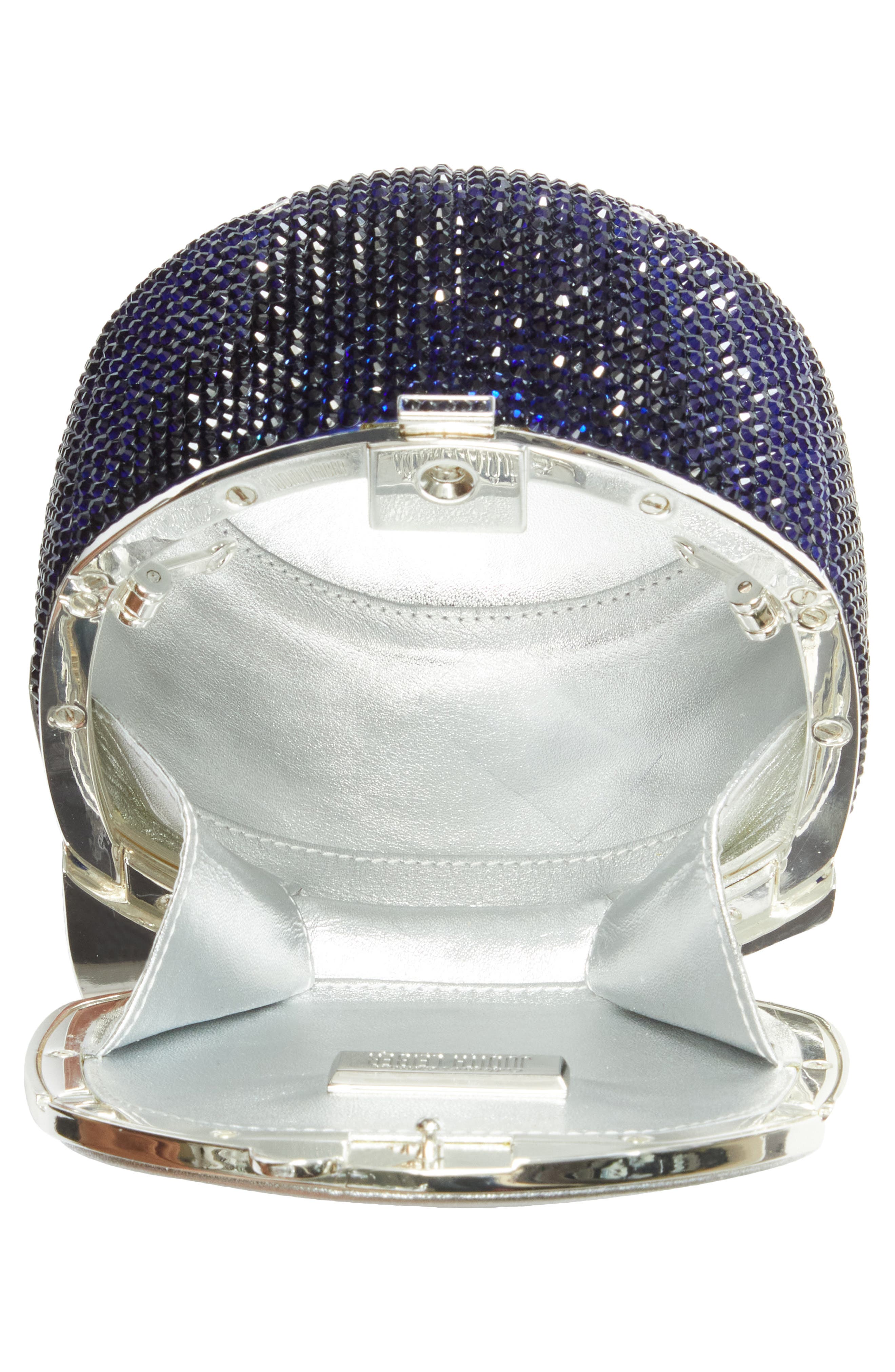 JUDITH LEIBER COUTURE MLB<sup>™</sup> New York Yankees Baseball Cap Clutch, Alternate, color, Silver Dark Indigo Multi