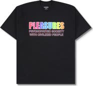 PLEASURES Civilized Cotton Graphic T-Shirt