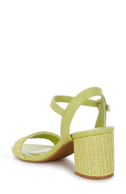 London Rag Tulata Woven Sandal In Green