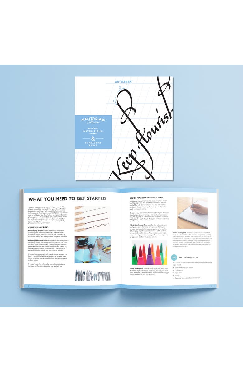 Art Maker Masterclass Collection Calligraphy Art Kit, Alternate, color, 