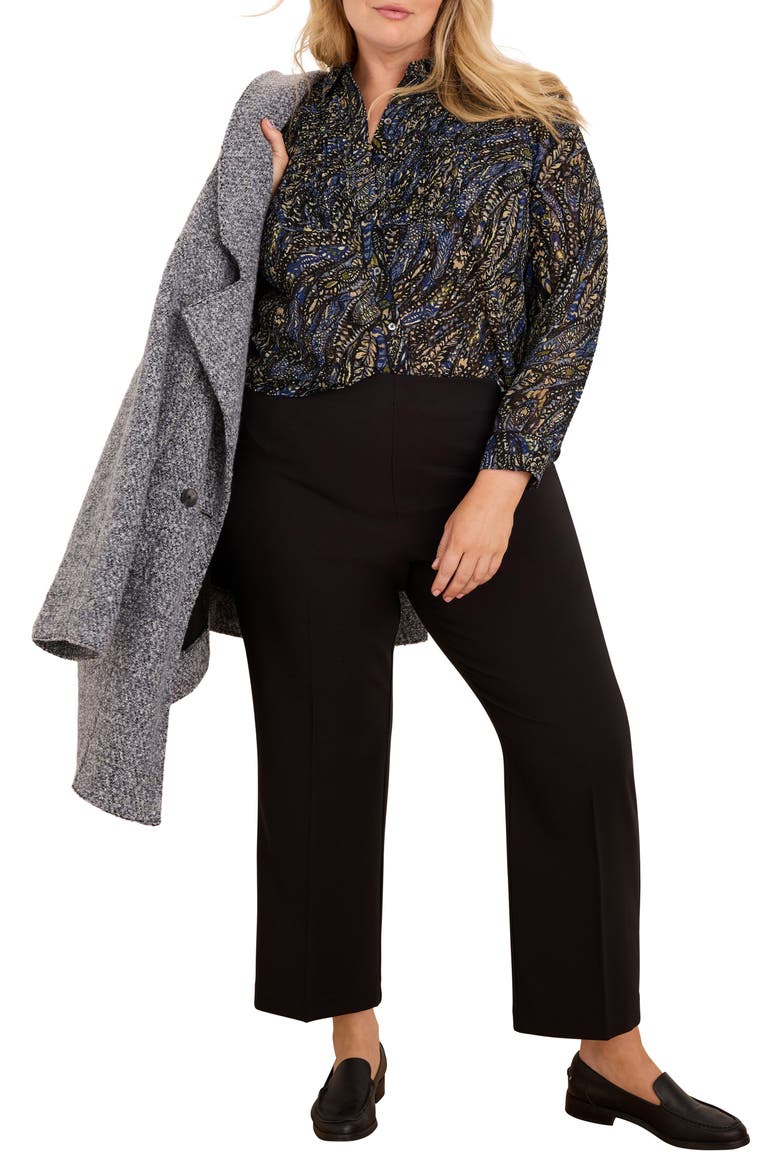Portobello Paisley Chiffon Shirt, Alternate, color, BLUE MULTI