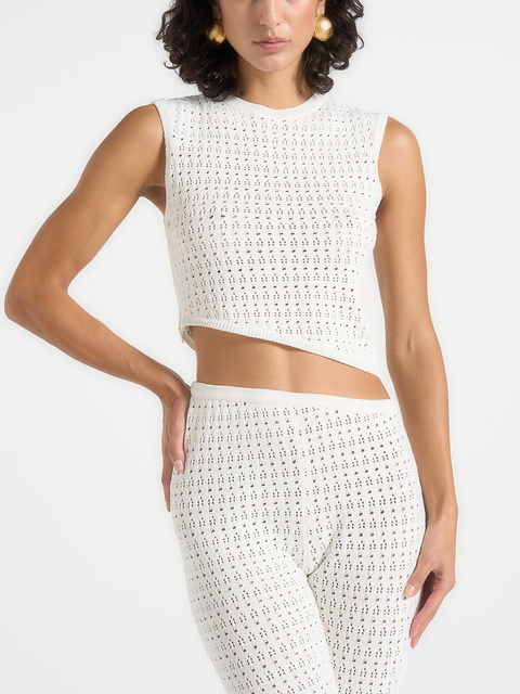 Eugenie Pointelle Asymmetric Top