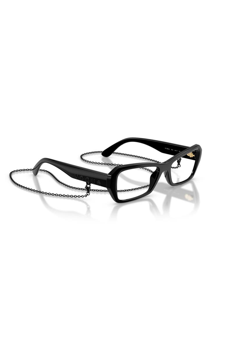 54mm Butterfly optical glasses, Alternate, color, Black