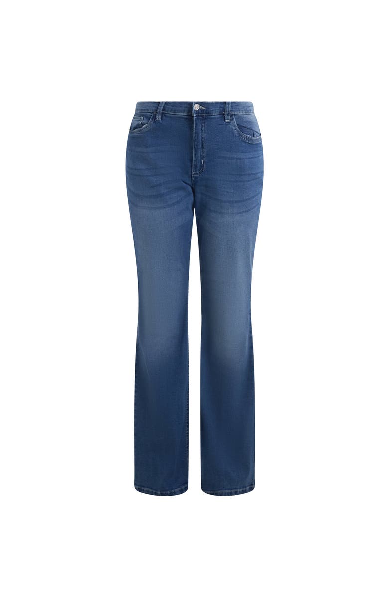 Solomon & Sage Women's High-Waisted Flare Jeans, Alternate, color, Blue Wash