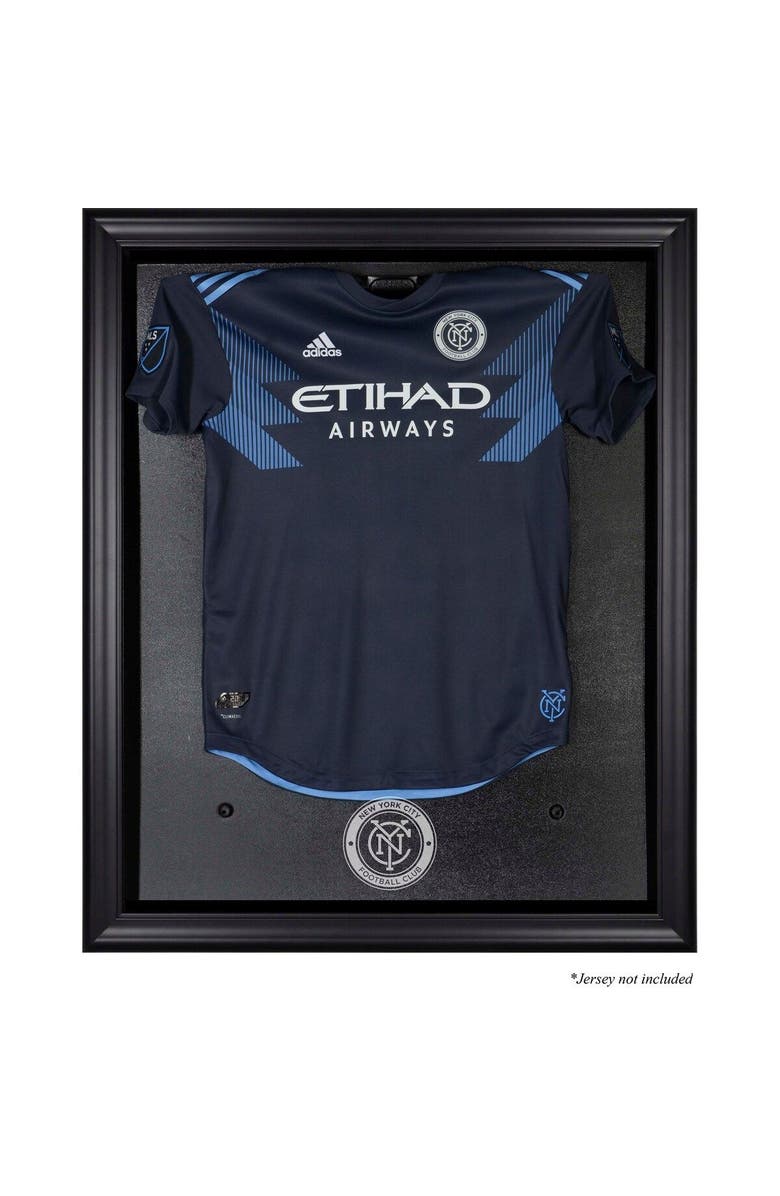 FANATICS AUTHENTIC New York City FC Black Framed Team Logo Jersey Display Case, Main, color, 