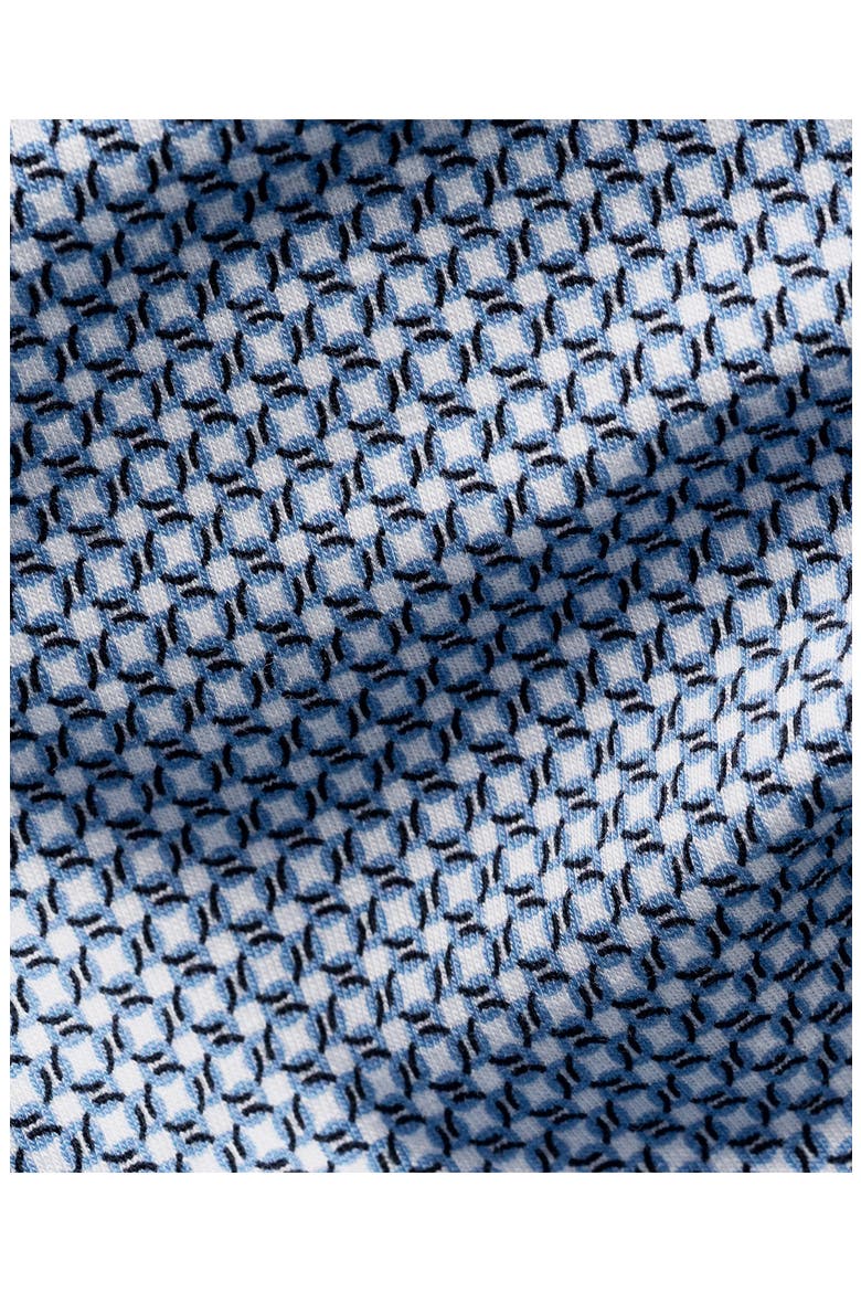 Slim Fit Geo Stretch Jersey Dress Shirt, Alternate, color, MEDIUM BLUE