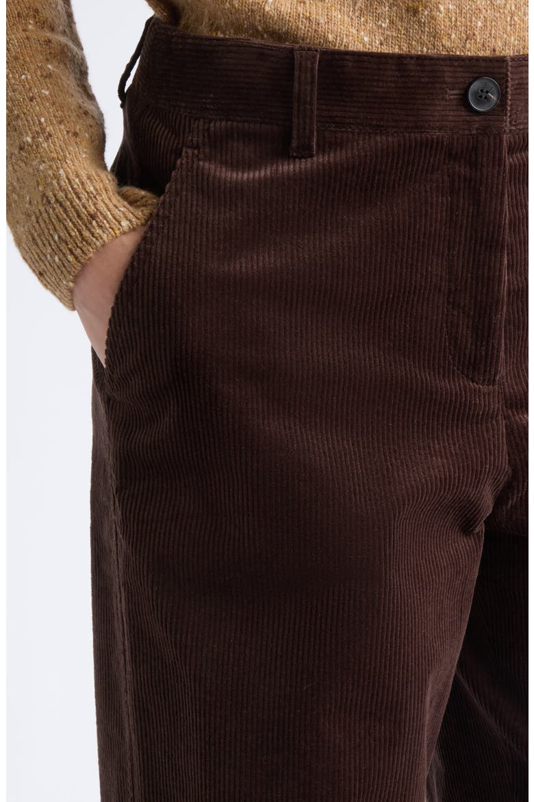 Kent Stretch Corduroy Barrel Leg Pants, Alternate, color, TRUFFLE
