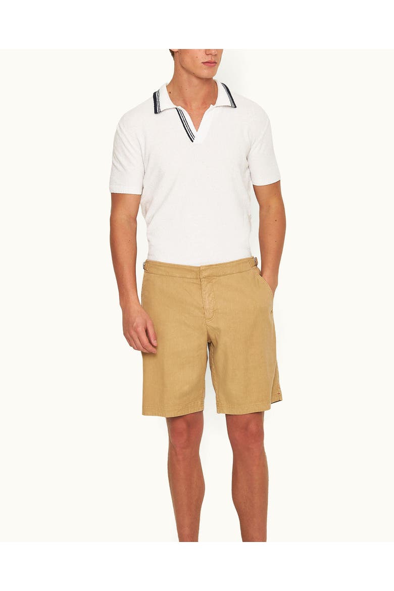 Dane Garment Dye Tailored-Fit Shorts, Main, color, Biscuit