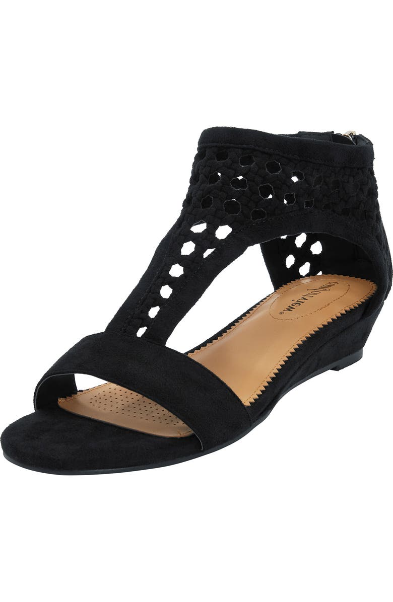 Comfortview The Harper Sandal, Main, color, Black