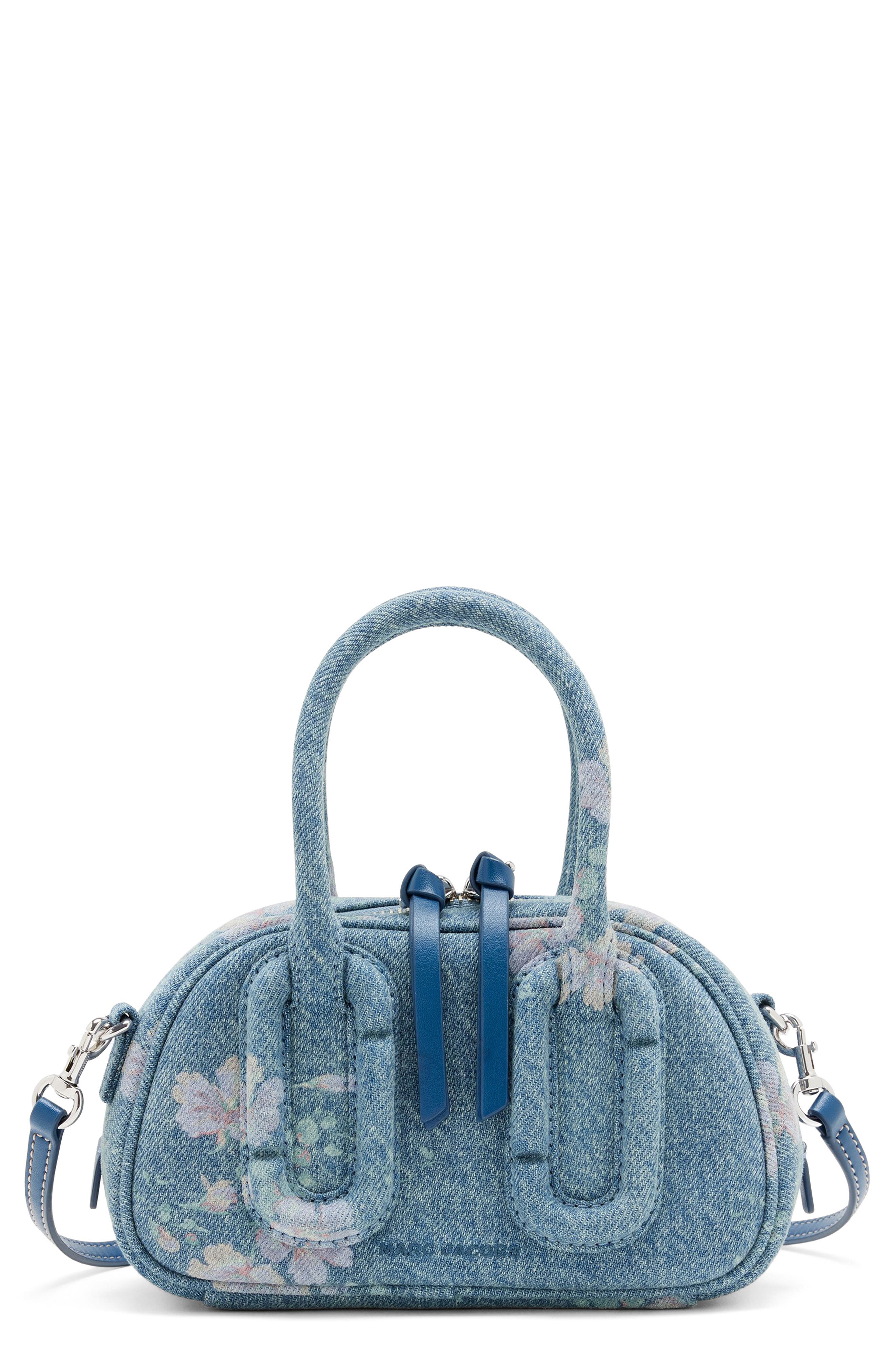 Babe Mini Top Handle Bag, Main, color, INDIGO MULTI