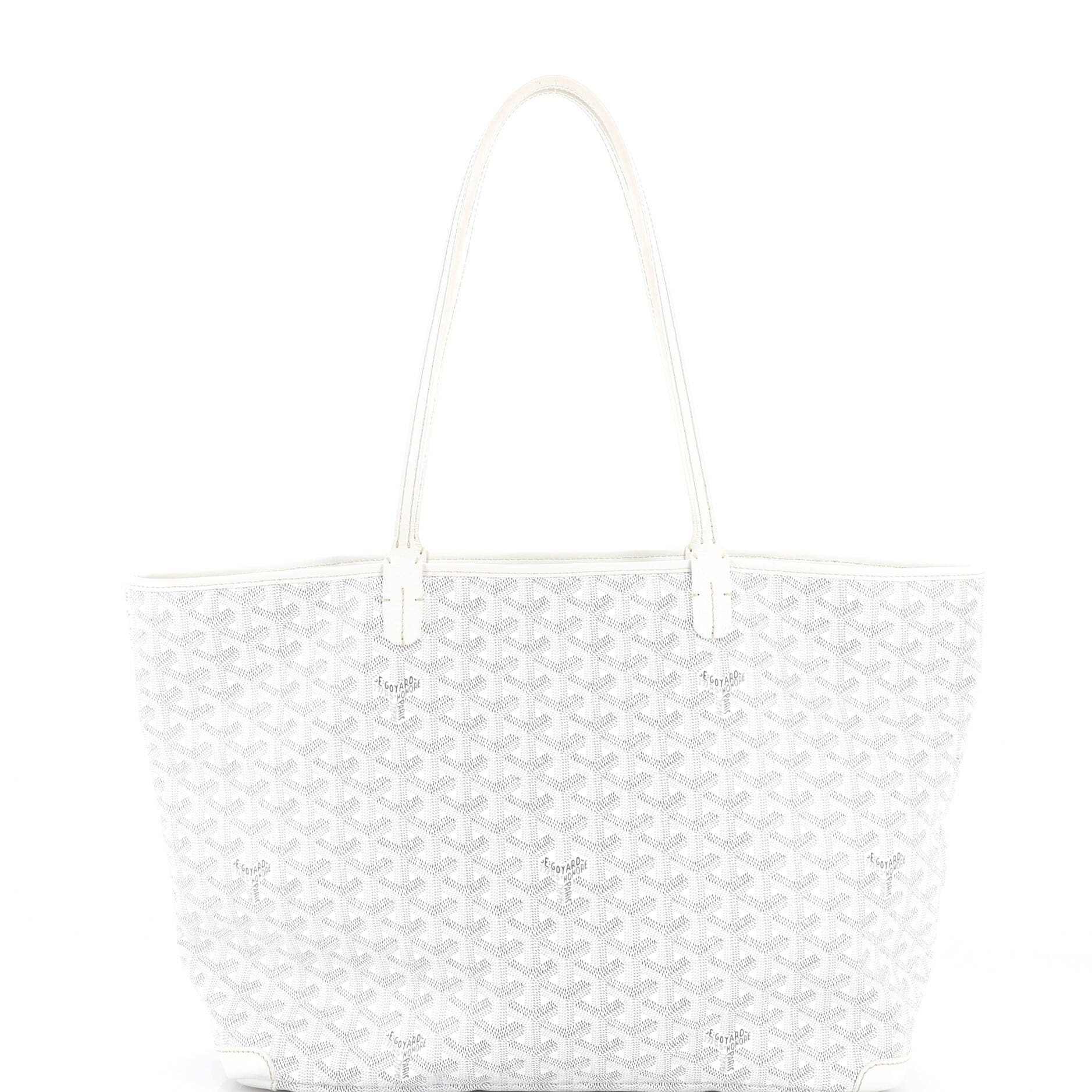 Pre-Owned Goyard Artois Tote Coated Canvas GM, Main, color, White