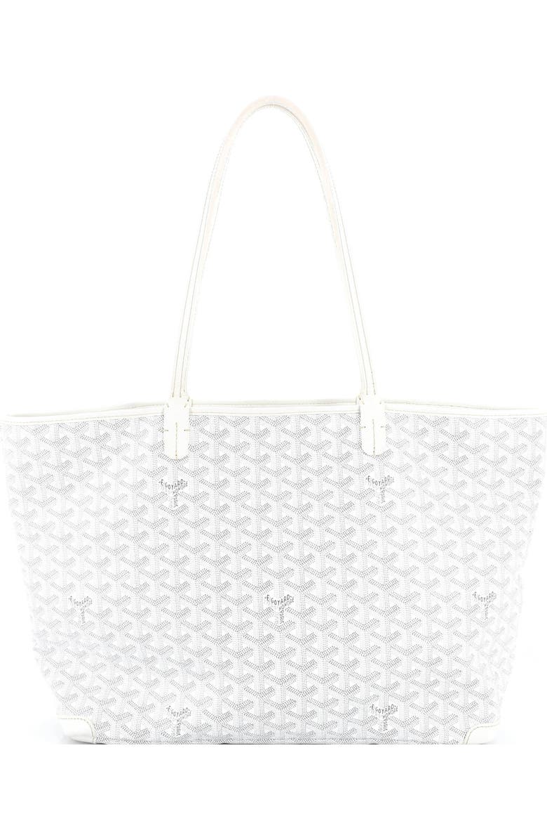 Pre-Owned Goyard Artois Tote Coated Canvas GM, Main, color, White