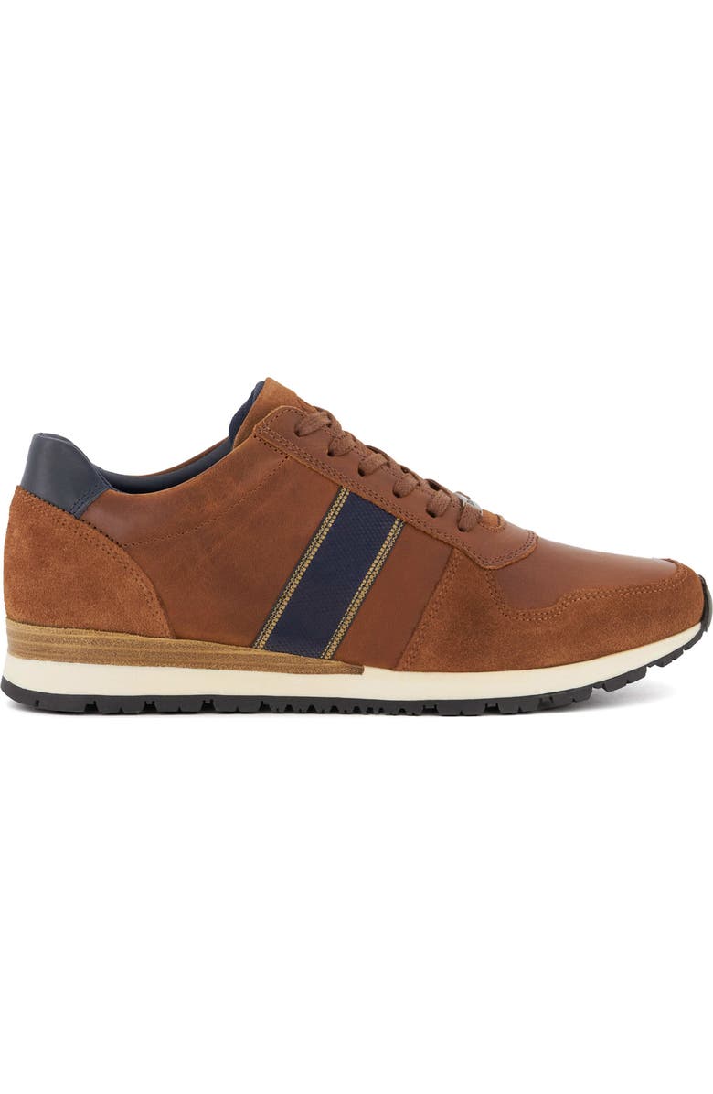 Dune London Treck Sneaker, Alternate, color, Dark Tan
