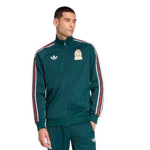 Men's adidas Teal Mexico National Team Originals Full-Zip Track Jacket