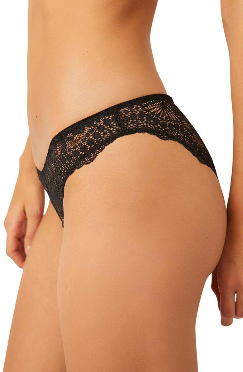 Free People Intimately FP Maya Lace Bikini Cut Panties, Alternate, color, 