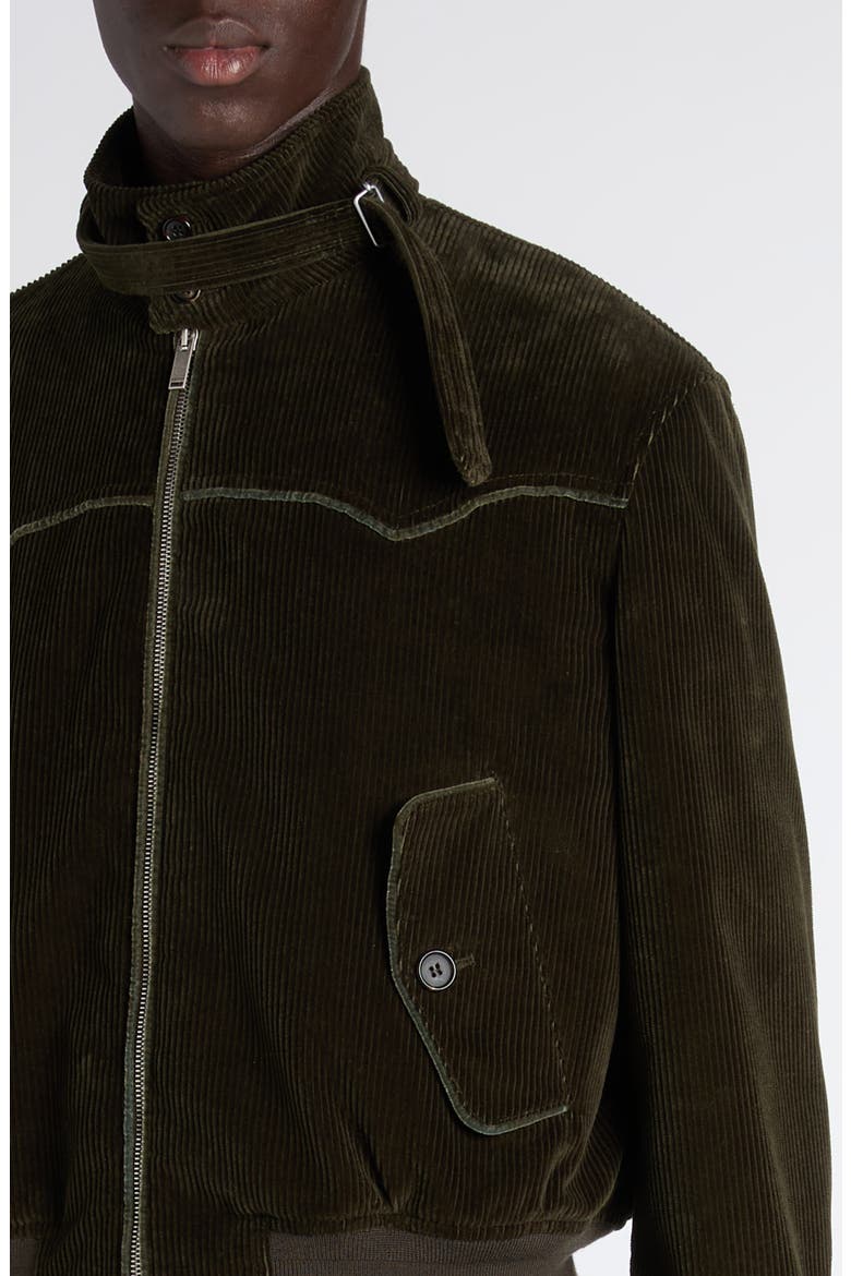 Corduroy Harrington Jacket, Alternate, color, KHAKI