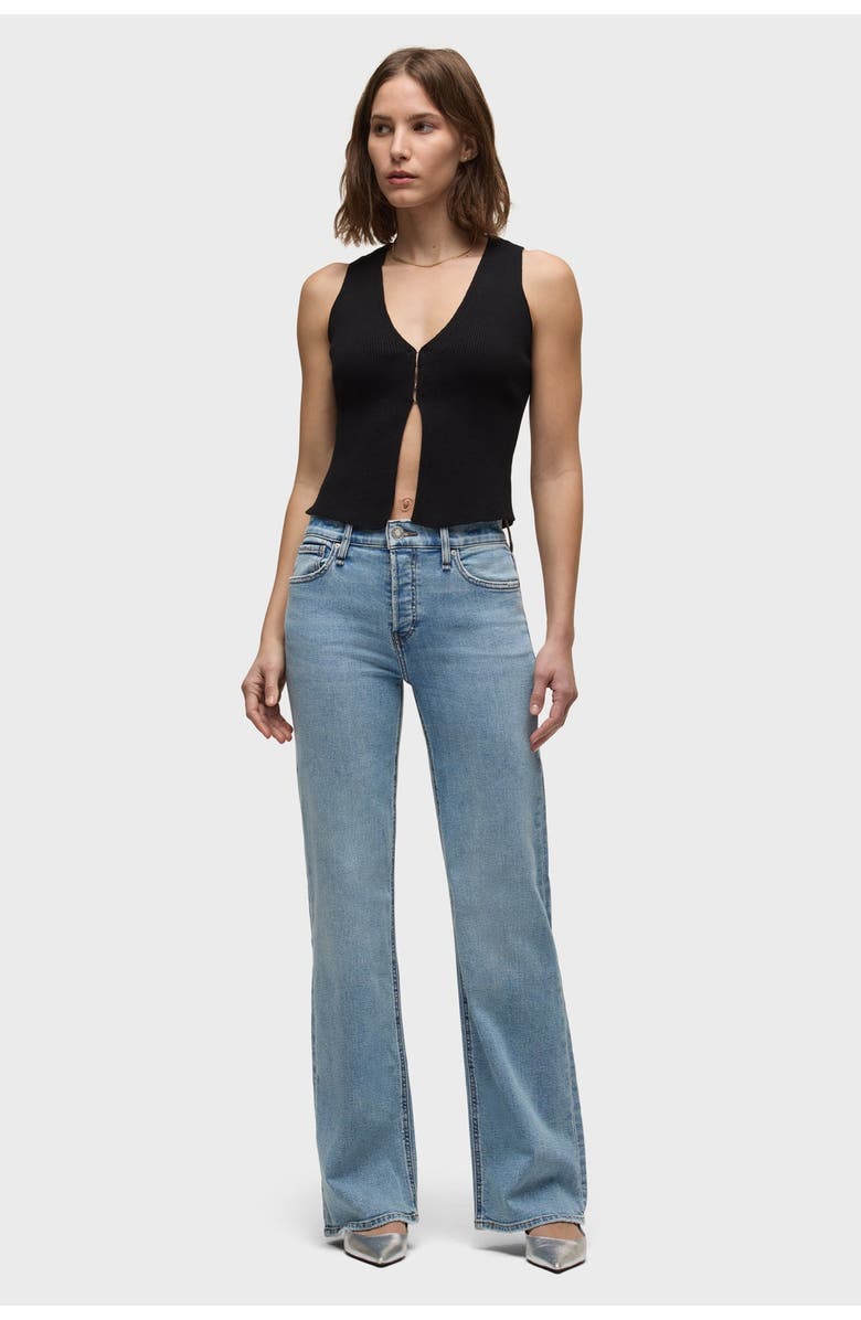 Hudson Jeans rosie high-rise wide leg petite, Alternate, color, Oak