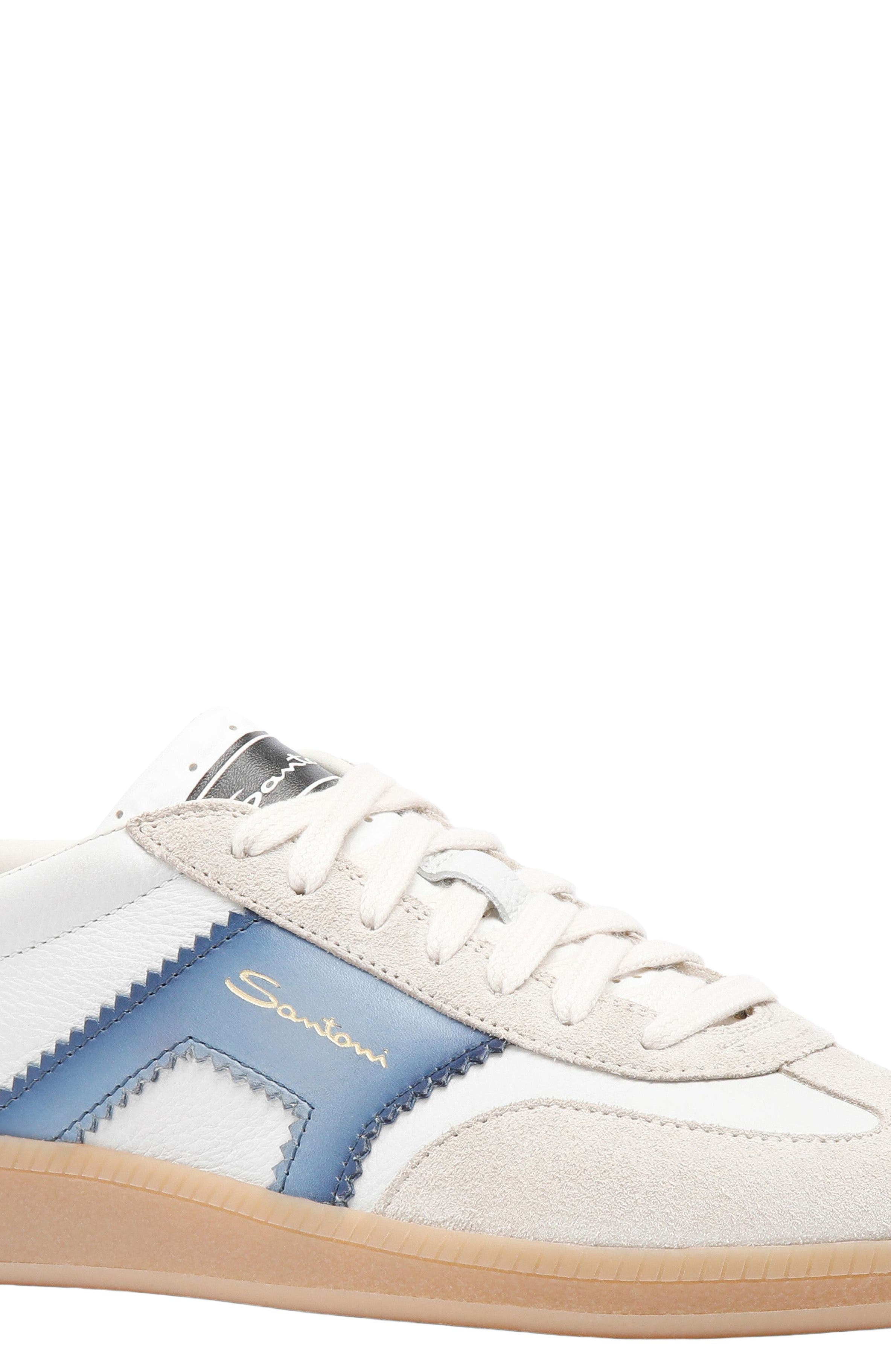 Santoni Women's leather and suede DBS Oly sneaker (Women) | Nordstrom