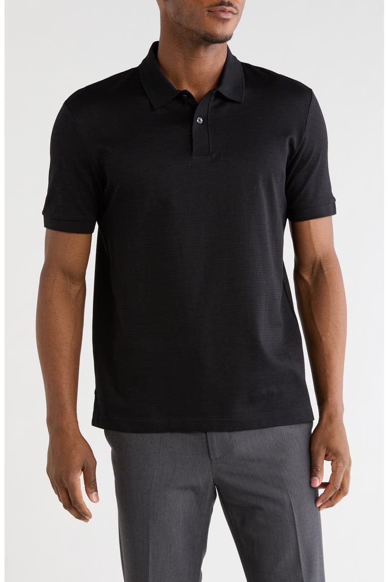 Parlay Cotton Polo, Main, color, BLACK