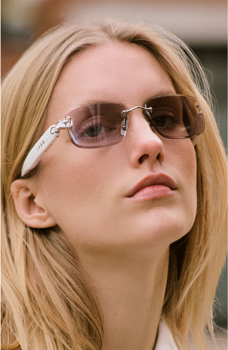 Chamelo Aura Touch Prismatic Sunglasses, Alternate, color, White