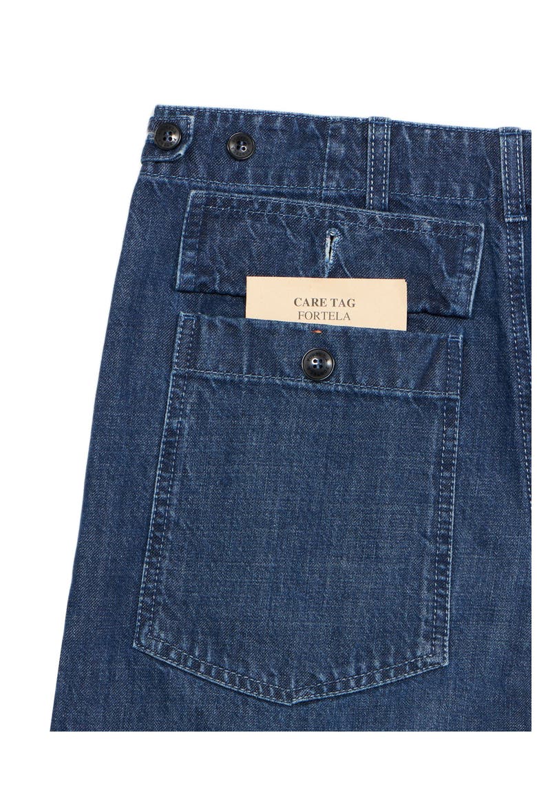 Relaxed Fit Denim Pants, Alternate, color, DARK BLUE
