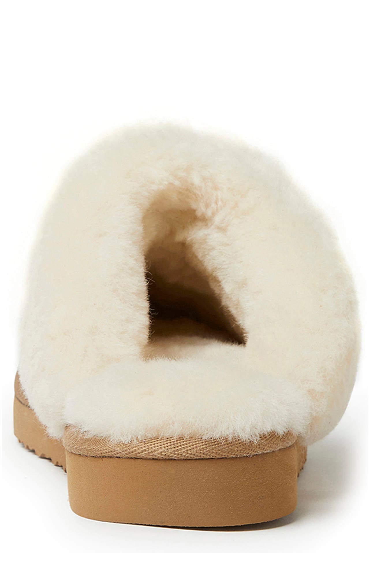Fireside Sydney Genuine Shearling Scuff Slipper, Alternate, color, SAND