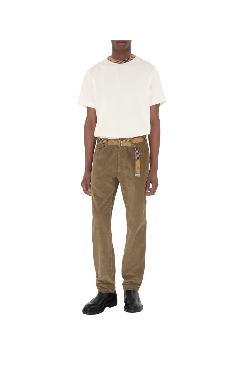Burberry Corduroy Trousers, Alternate, color, Puddle Beige