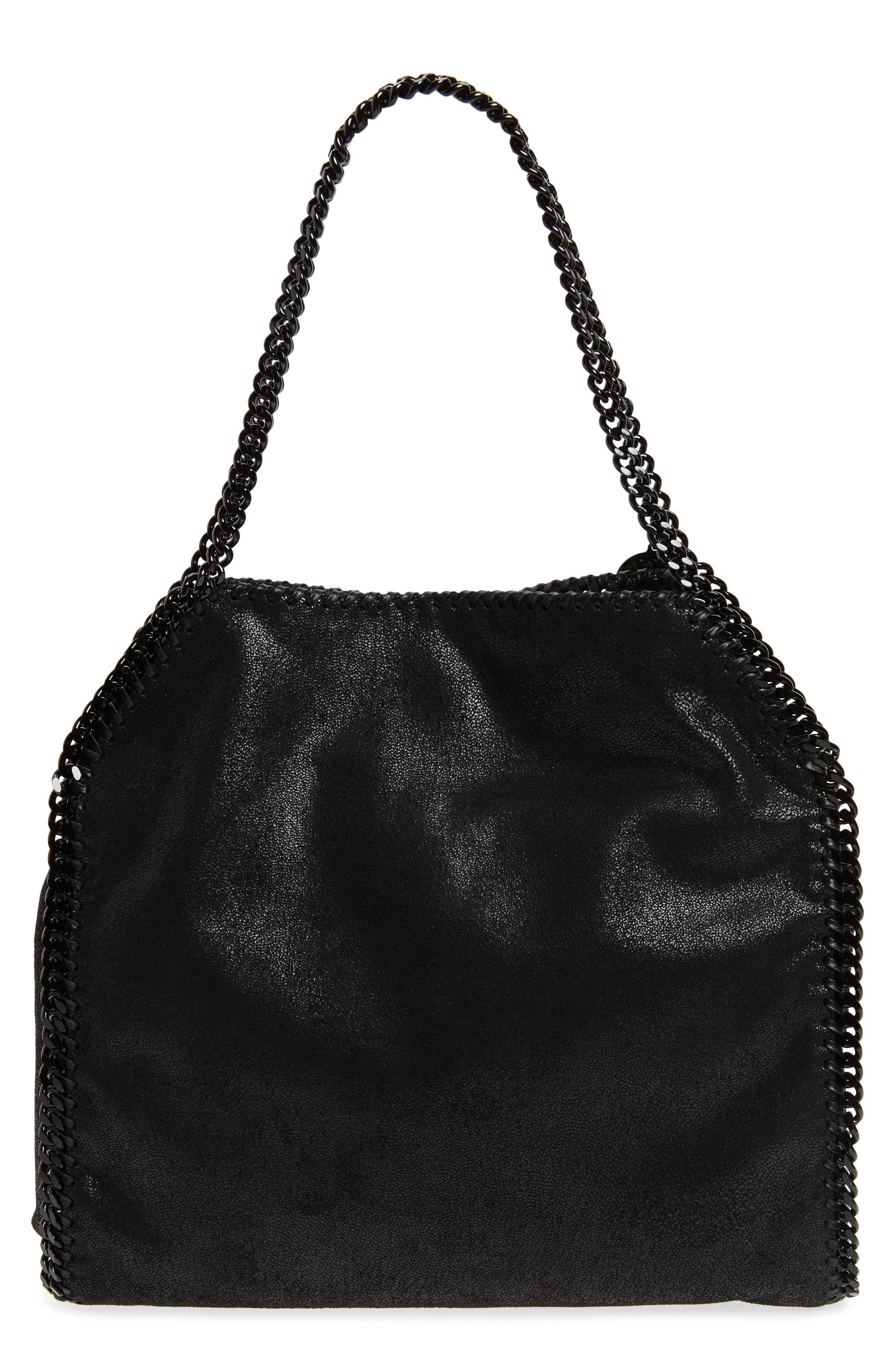 Stella McCartney Small Falabella Shaggy Deer Faux Leather Tote, Alternate, color, 