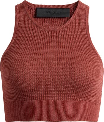 【DISCERNMENT】Cien Crop Waffle Knit Cali Fabrics Grey Chunky Waffle Knit Fabric by the Yard