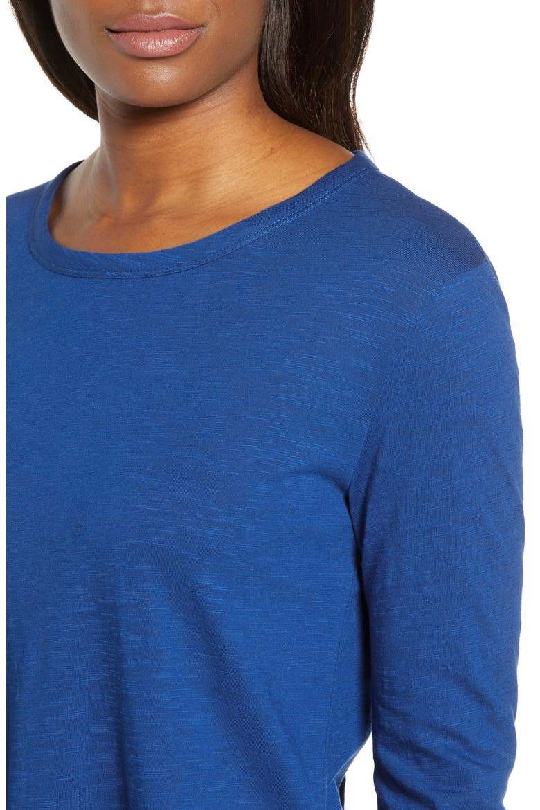 Peplum Tee, Alternate, color, BLUE MAZARINE