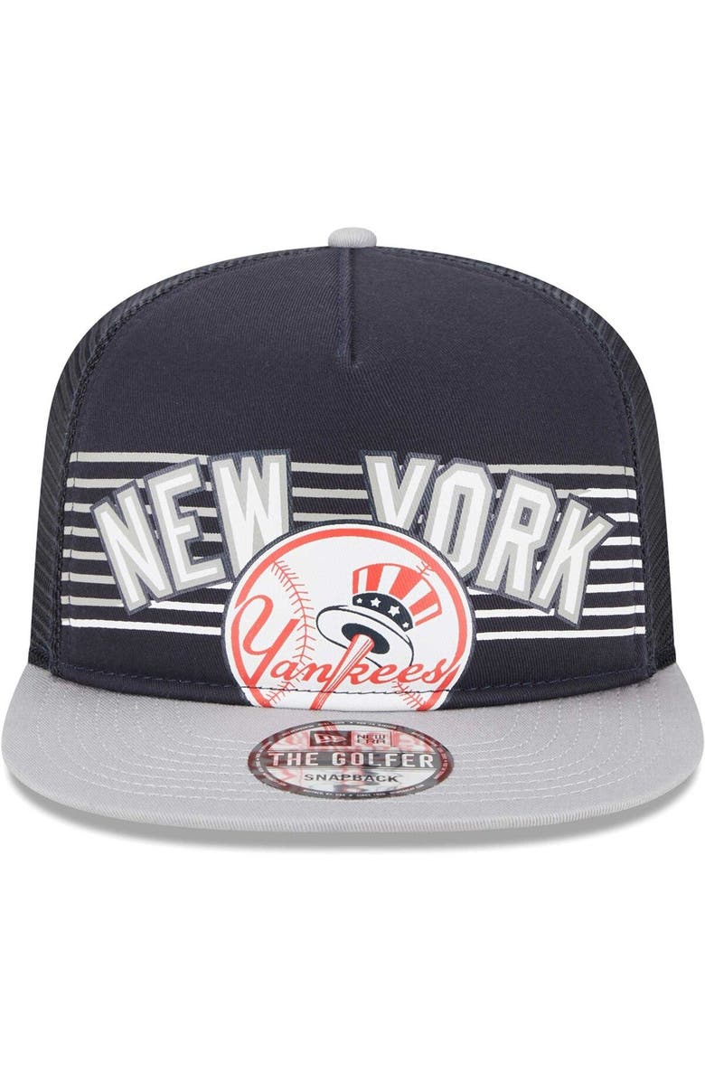 New Era Men's New Era Navy New York Yankees Speed Golfer Trucker Snapback Hat, Alternate, color, Navy